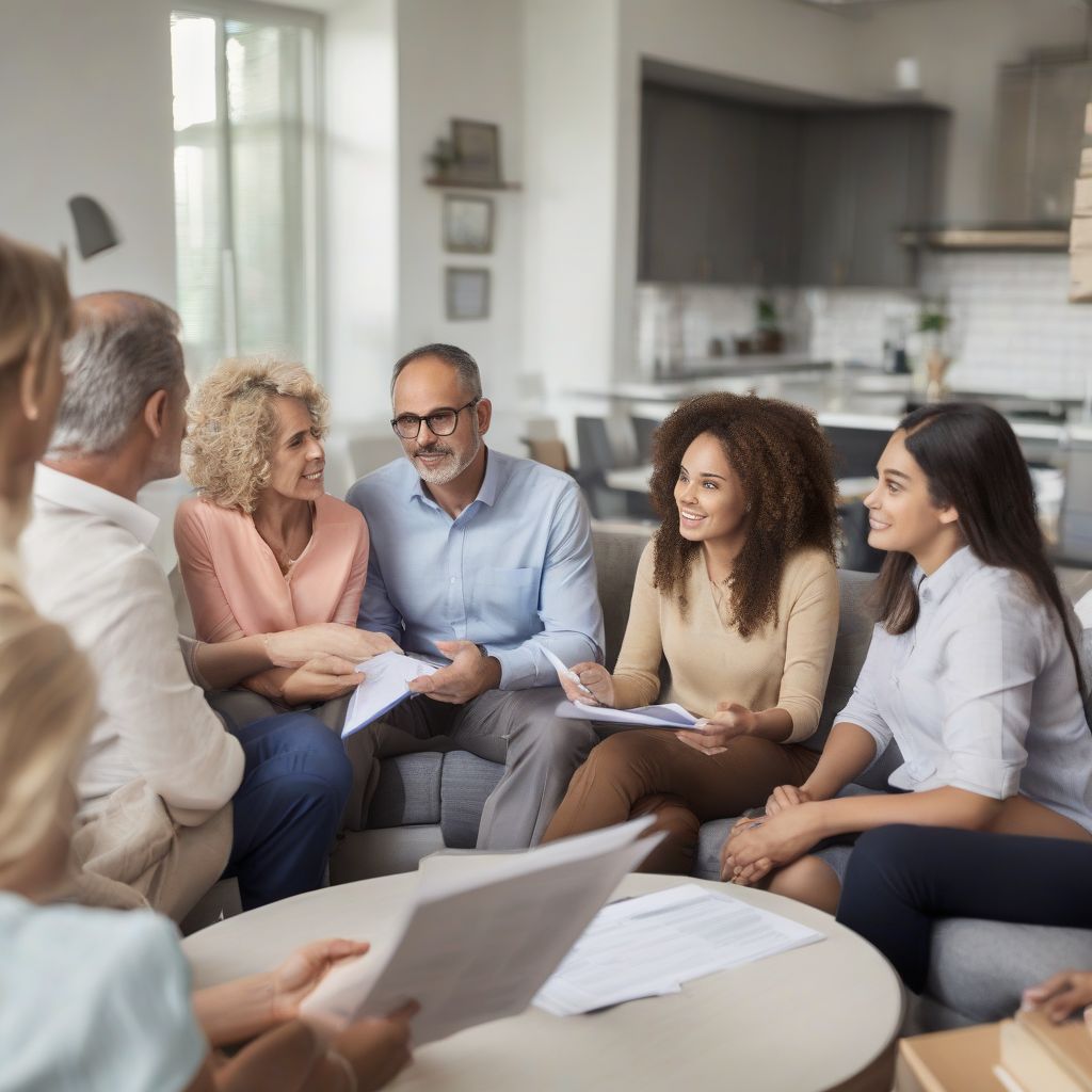 Estate Planning Family Discussing with Advisor