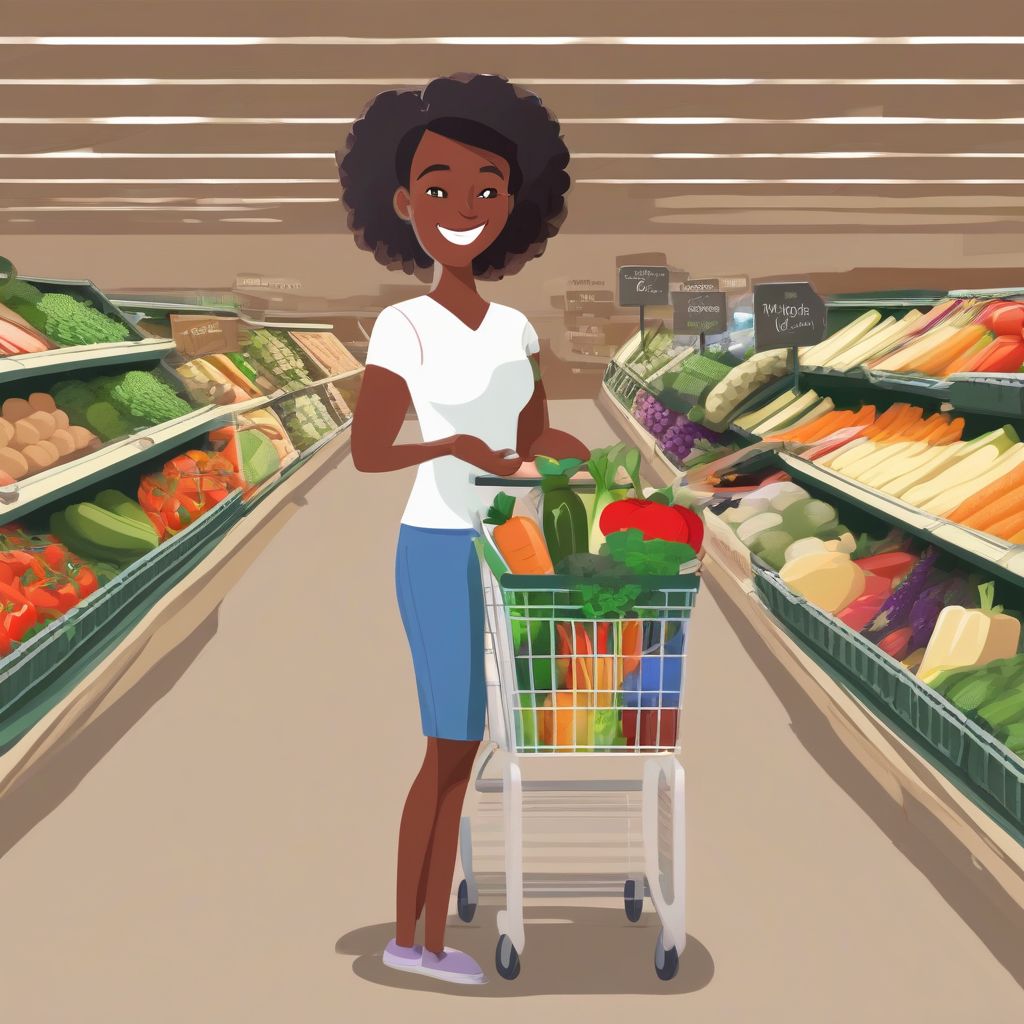 Woman Grocery Shopping